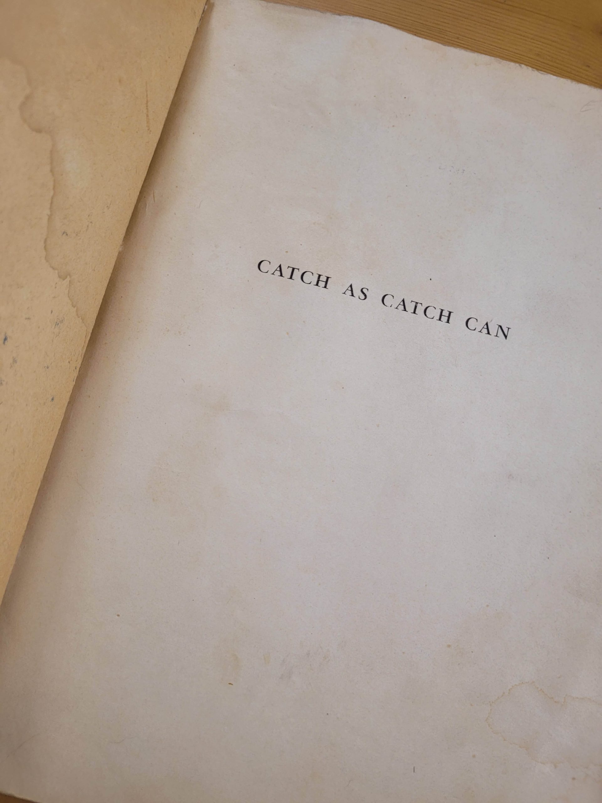 Libro CATCH AS CATCH CAN (1960) - Imagen 3