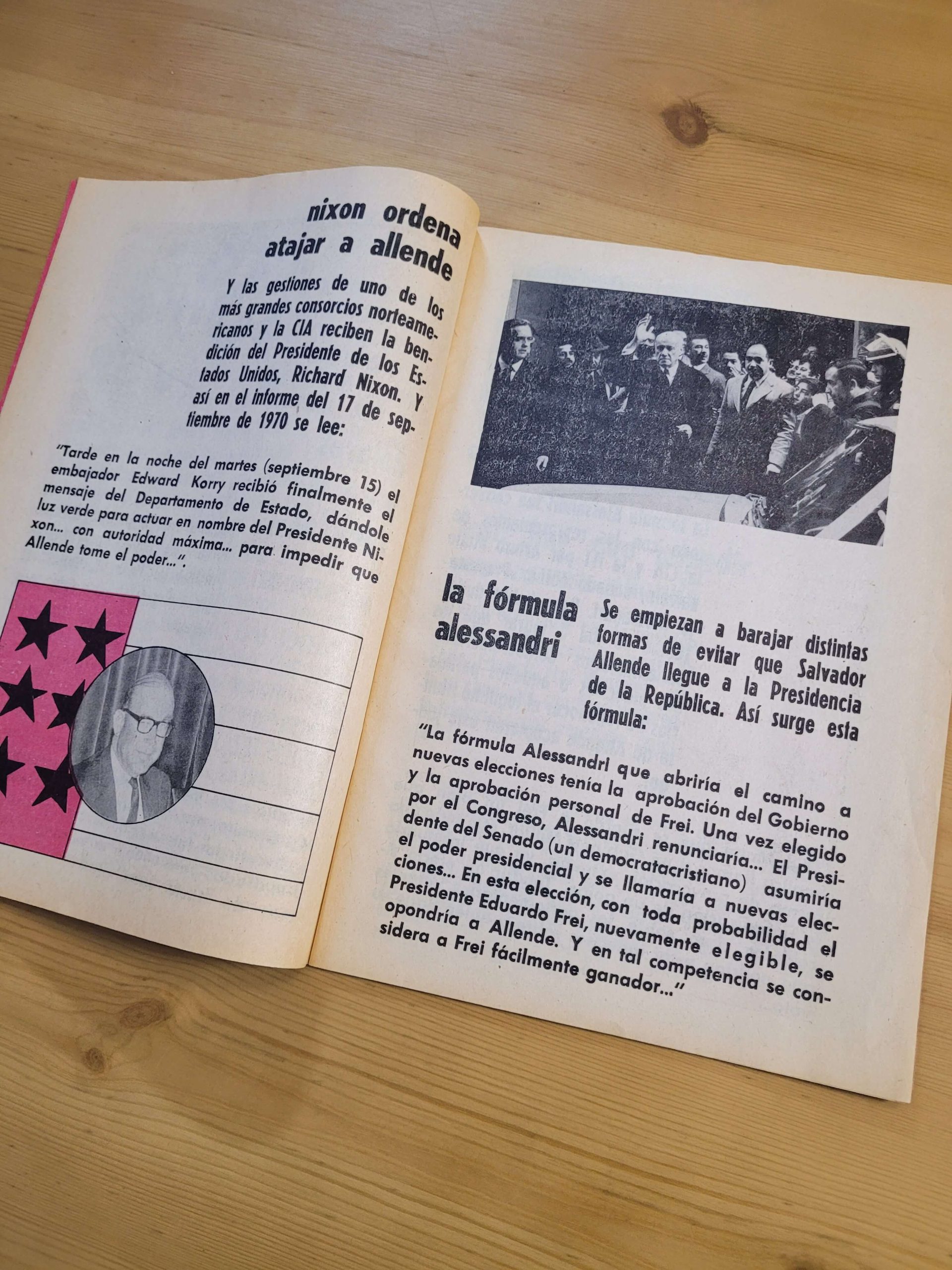 Librillo propagandístico DOCUMENTOS SECRETOS DE LA ITT: COMPLOT CONTRA CHILE -1971- - Imagen 4