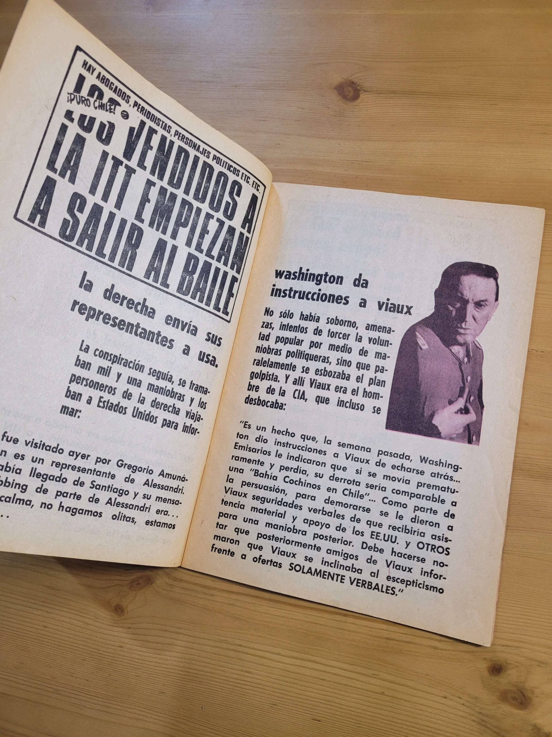 Librillo propagandístico DOCUMENTOS SECRETOS DE LA ITT: COMPLOT CONTRA CHILE -1971- - Imagen 5