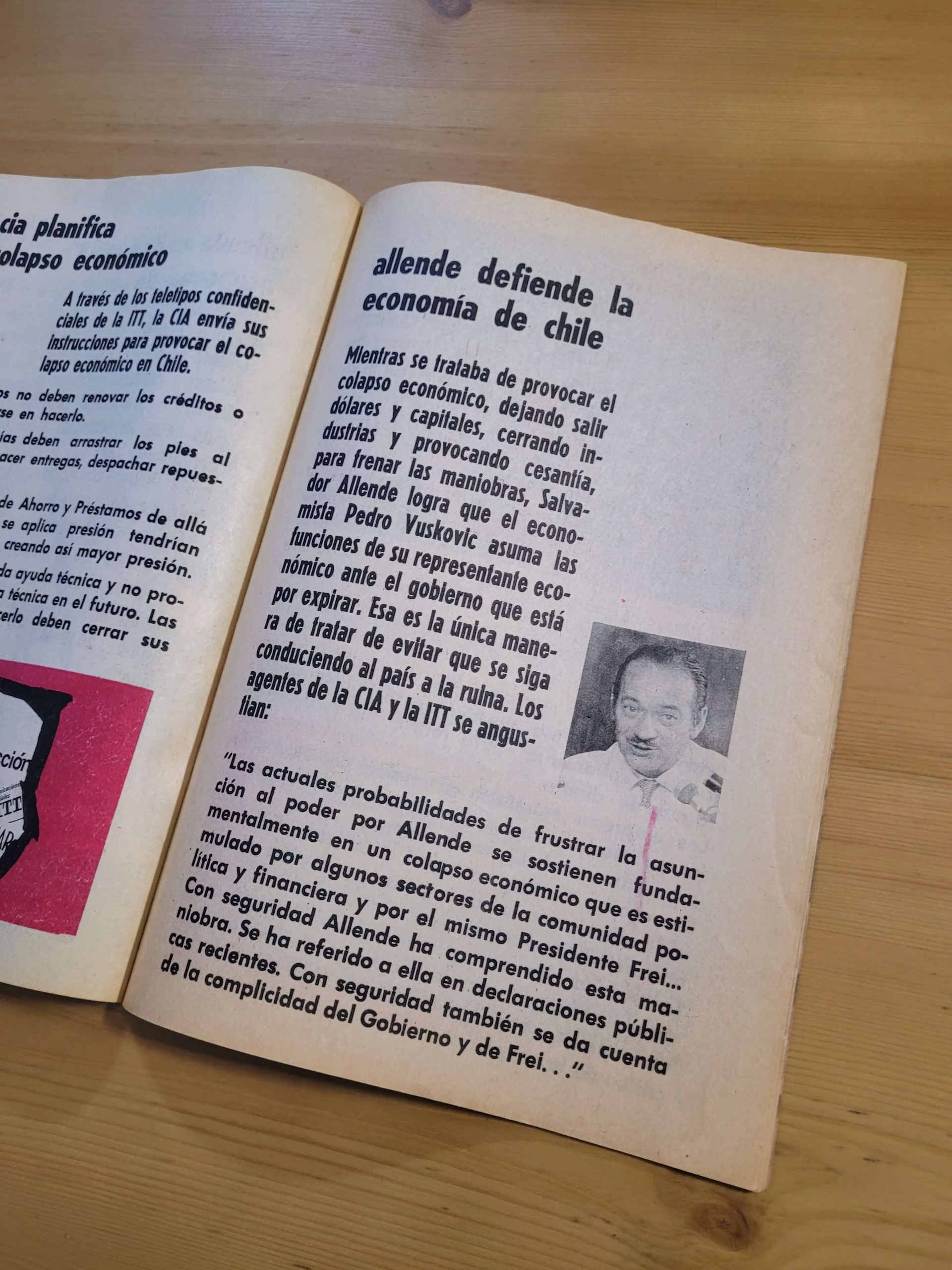 Librillo propagandístico DOCUMENTOS SECRETOS DE LA ITT: COMPLOT CONTRA CHILE -1971- - Imagen 9