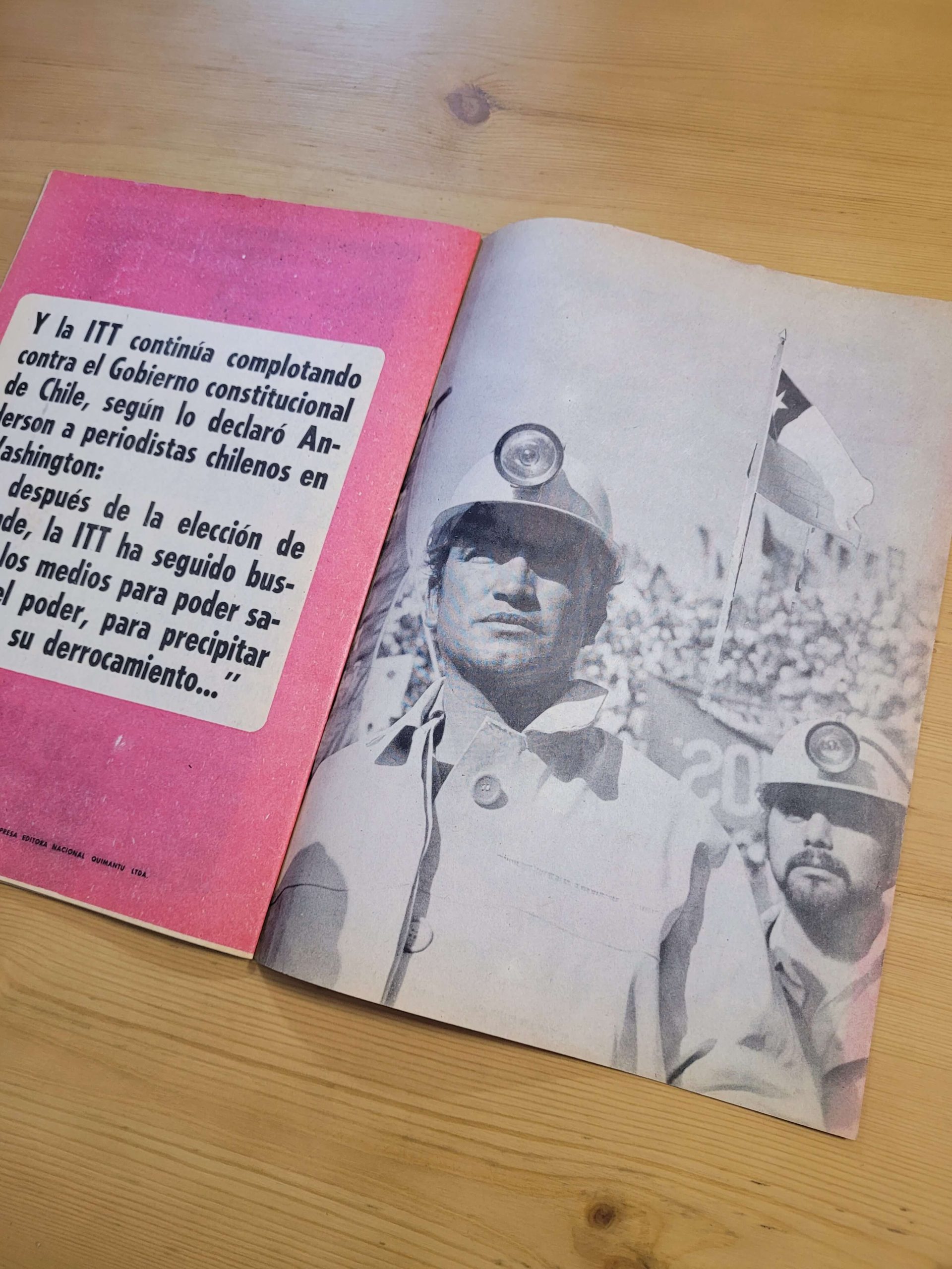 Librillo propagandístico DOCUMENTOS SECRETOS DE LA ITT: COMPLOT CONTRA CHILE -1971- - Imagen 13