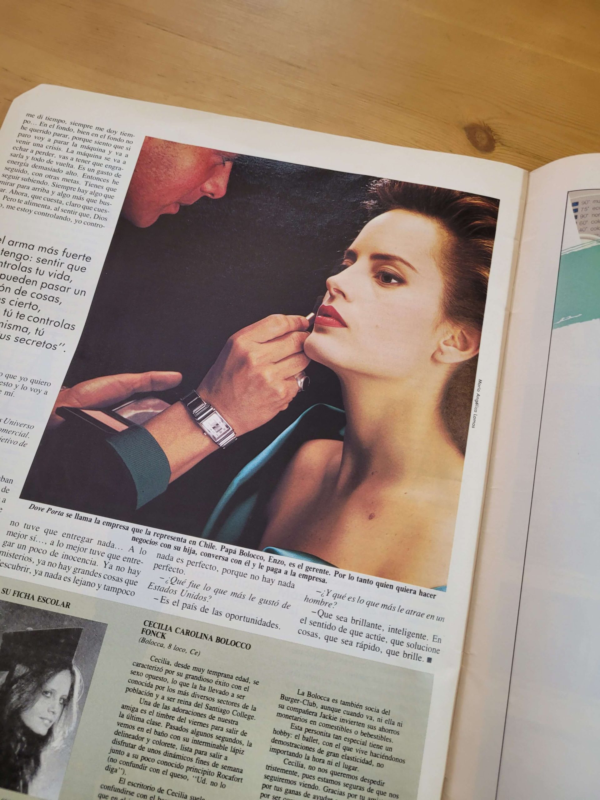 Pack COSAS y CARAS -Cecilia Bolocco principios de los 90s- (x4) - Imagen 2