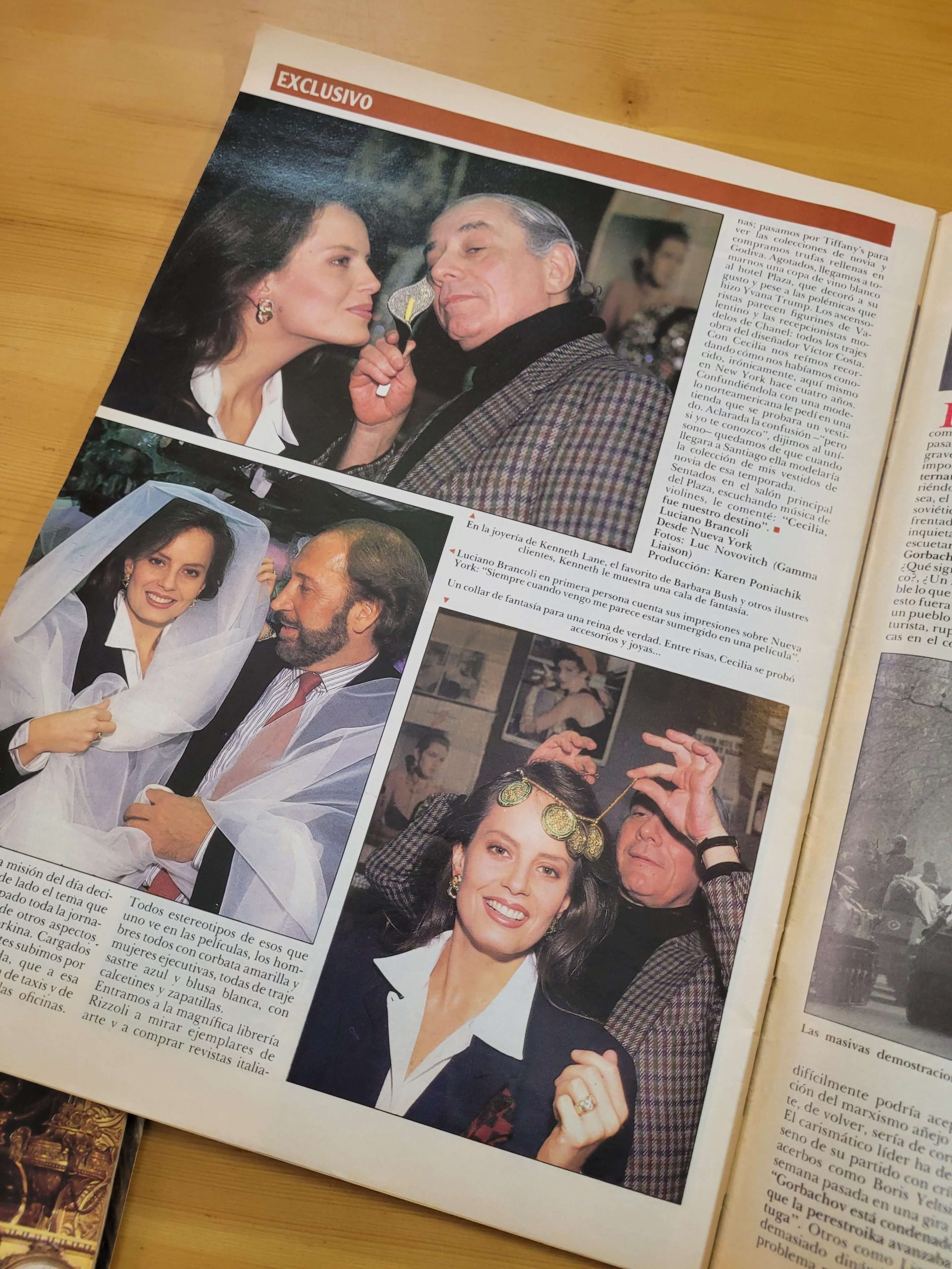 Pack COSAS y CARAS -Cecilia Bolocco principios de los 90s- (x4) - Imagen 7