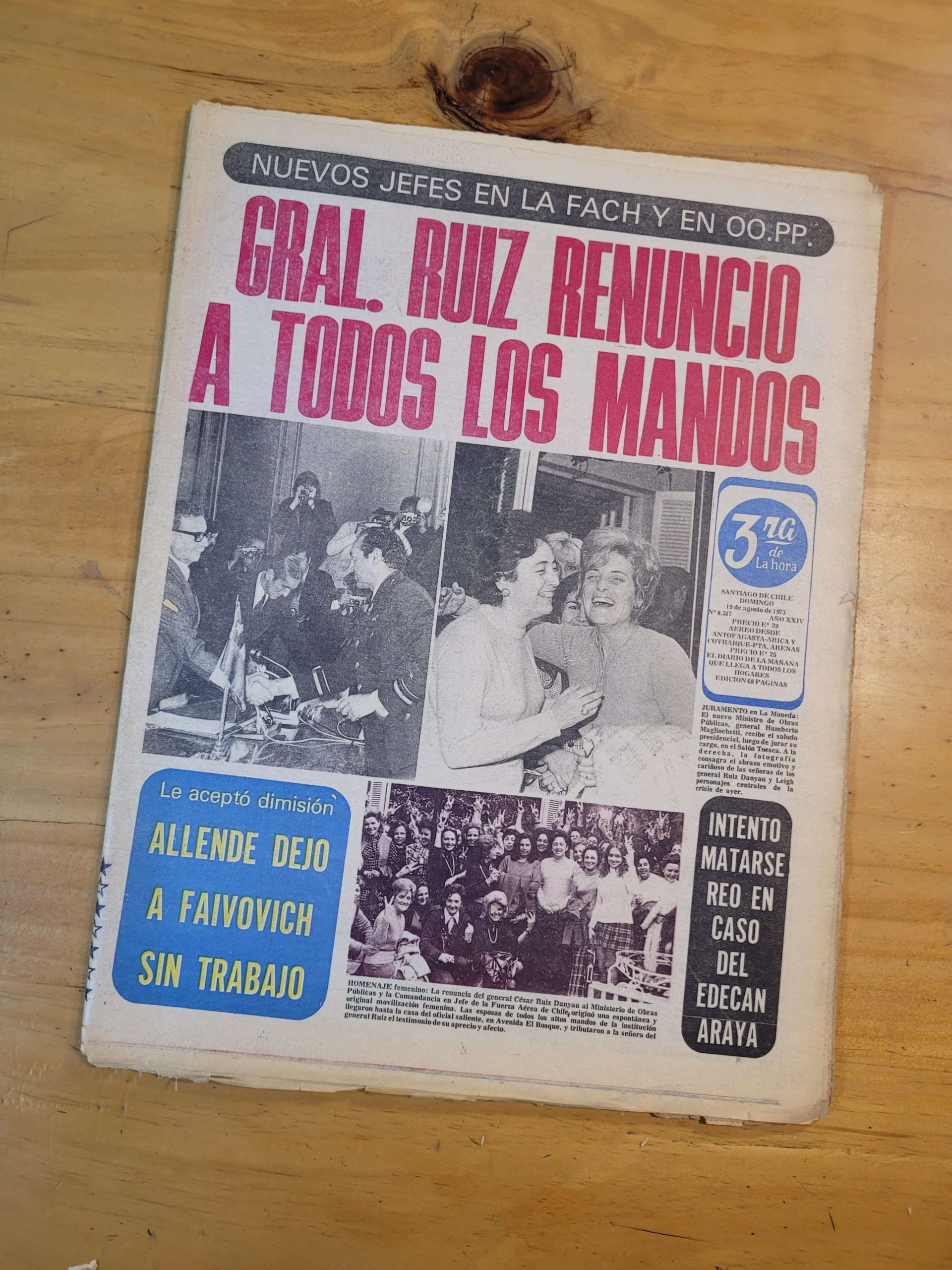 Pack DIARIO LA TERCERA -1973, previos al 11/9- (x4) - Imagen 8