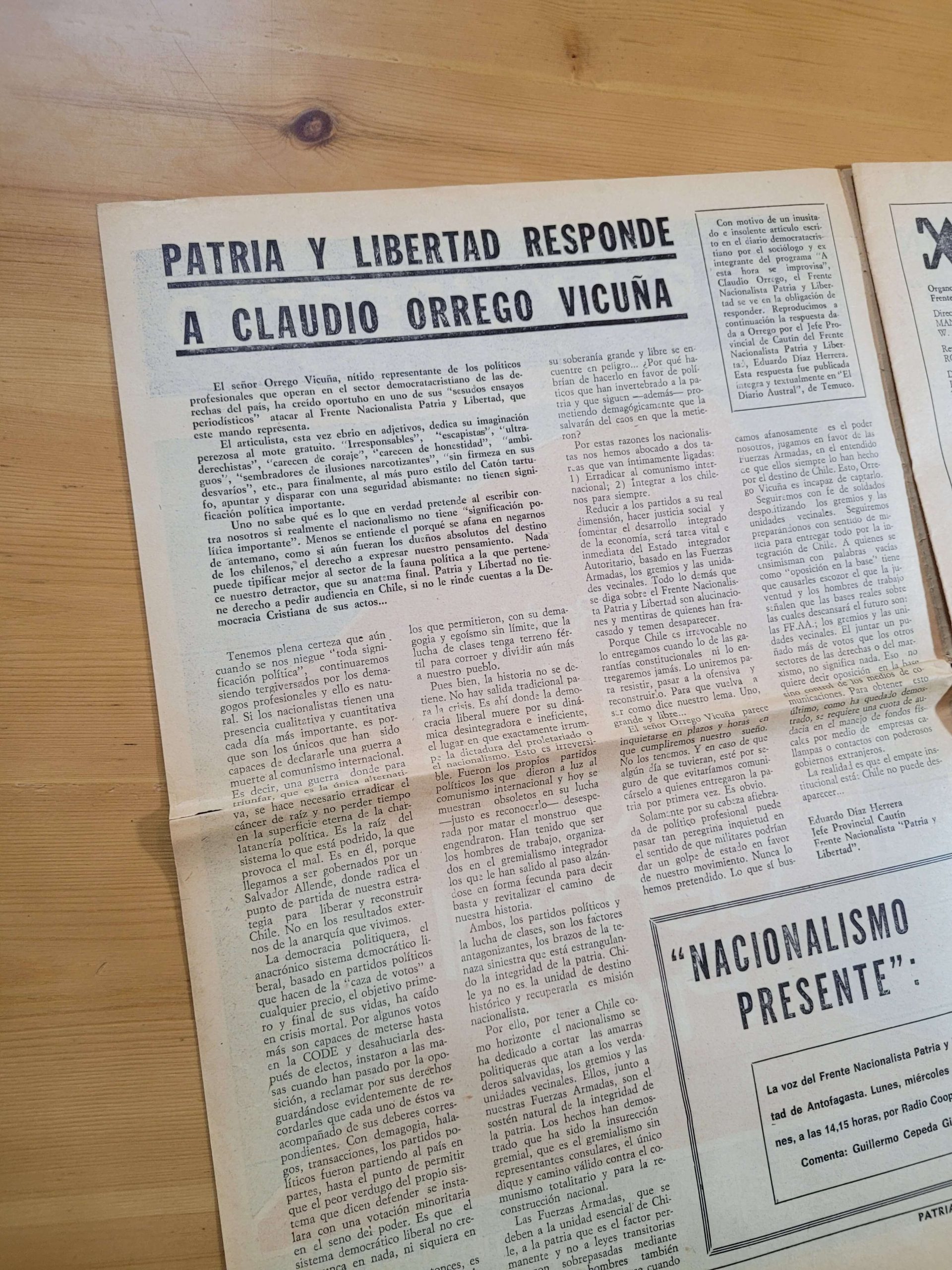 Revista PATRIA Y LIBERTAD -Periodo Unidad Popular- (1973) - Imagen 3