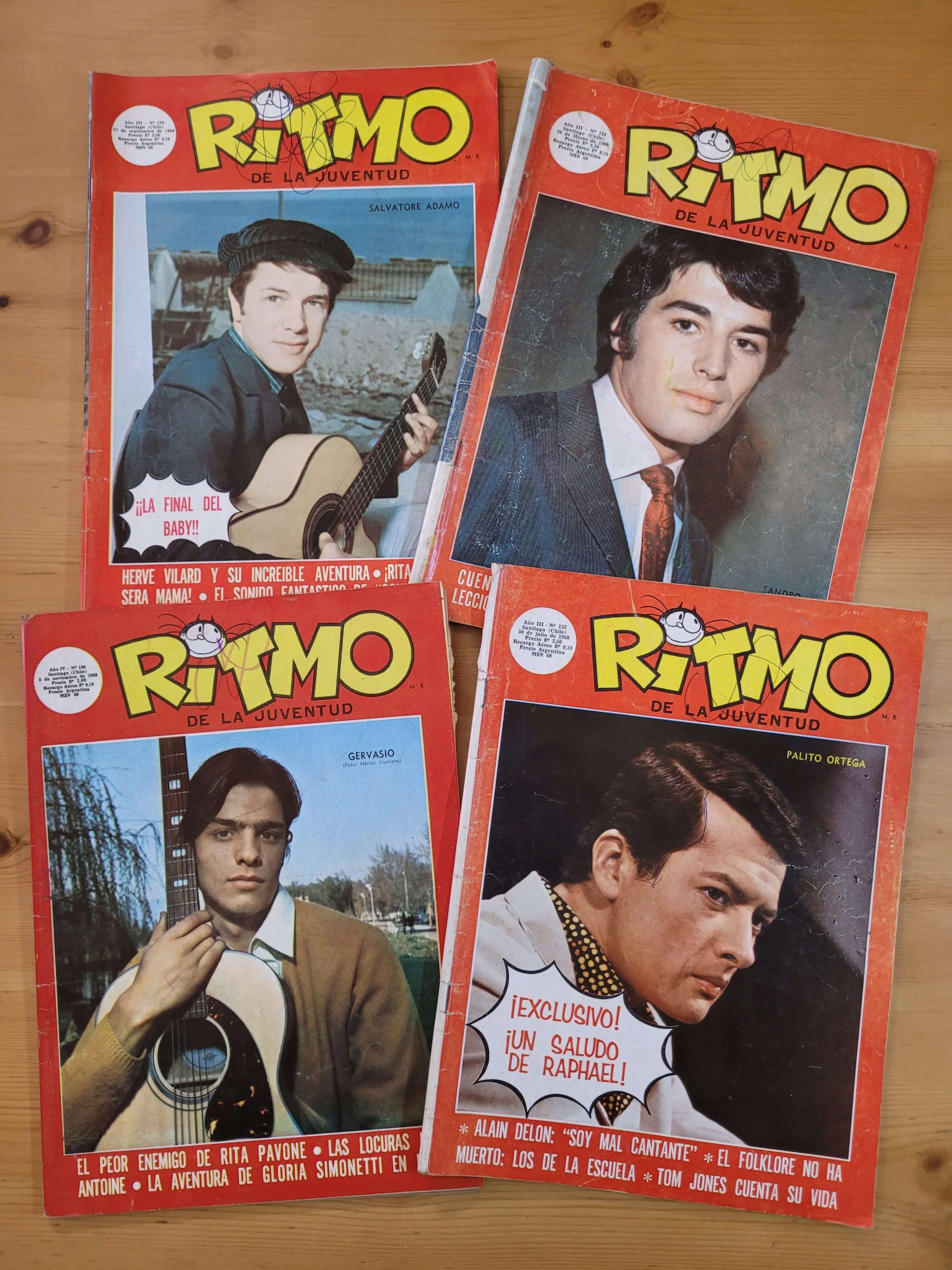 Pack RITMO cantantes extranjeros (x4)