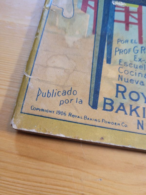 Librillo MANUAL ROYAL DEL PANADERO Y PASTELERO (1906)