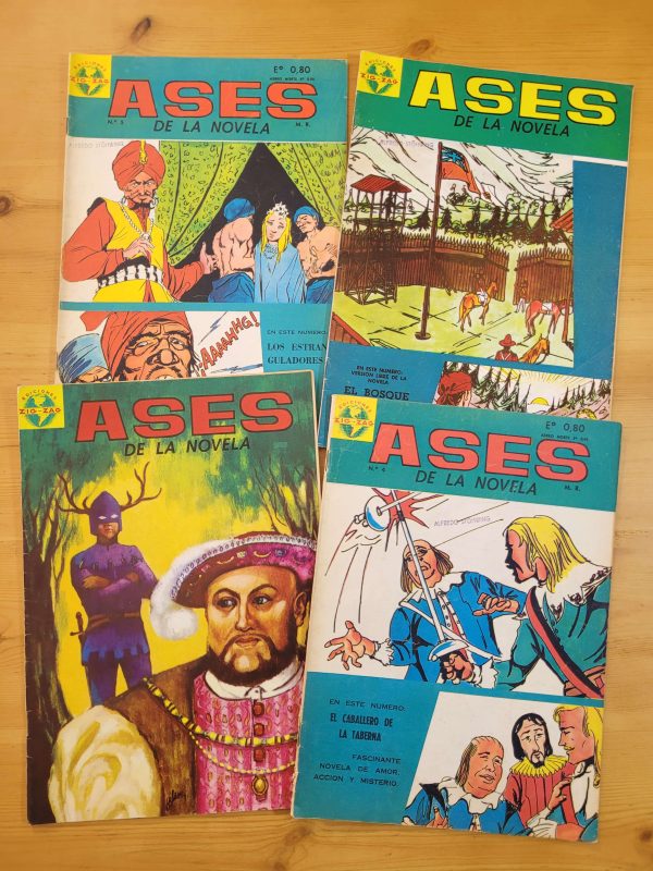 Pack ASES DE LA NOVELA años 60s (x4)