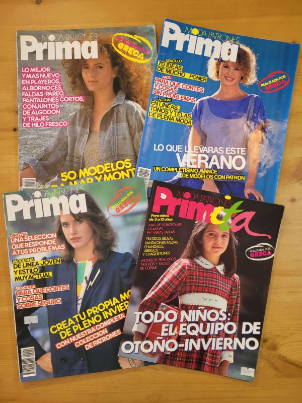 Pack PRIMA años 80s n°2 (x4)