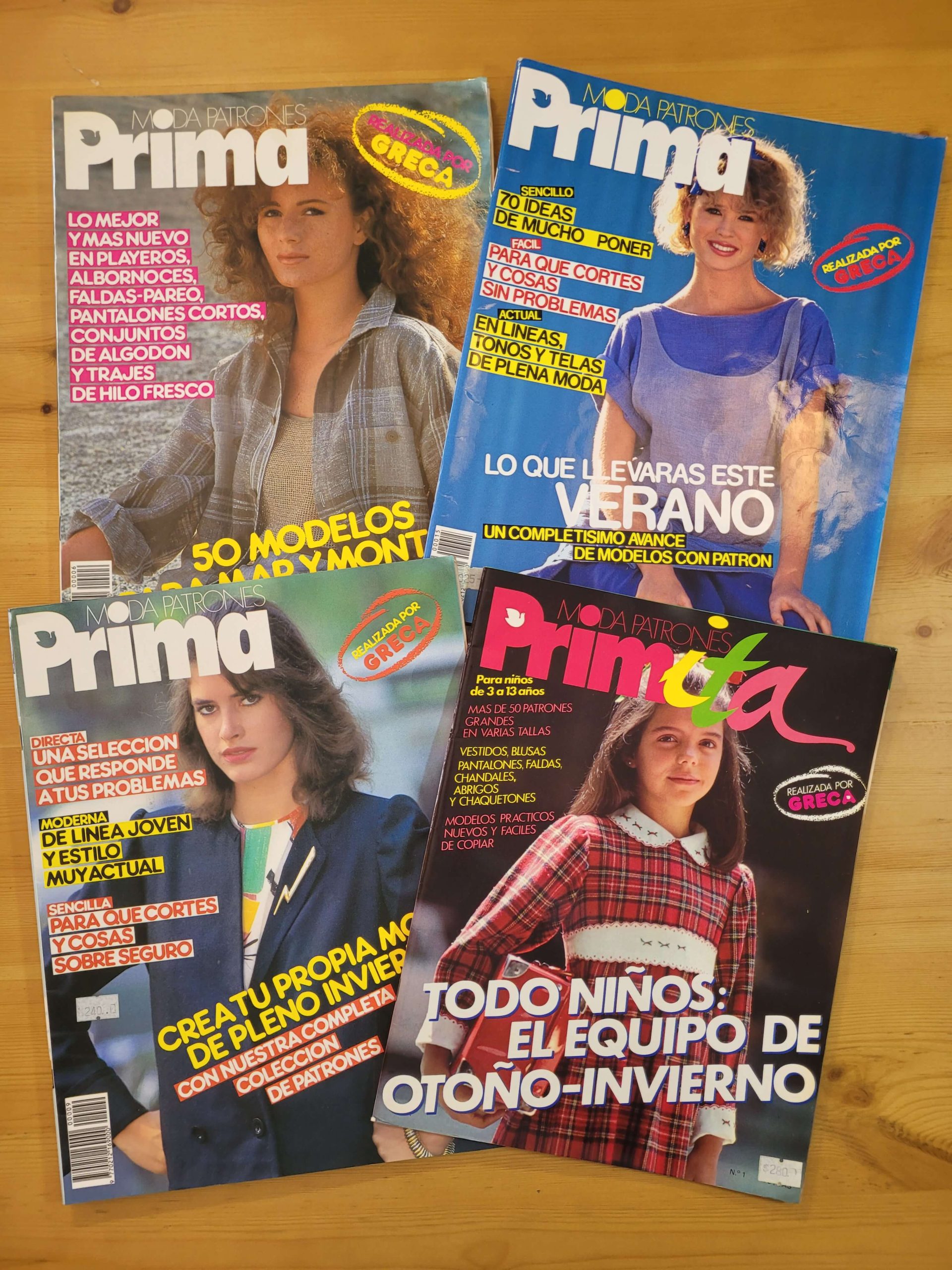 Pack PRIMA años 80s n°2 (x4)