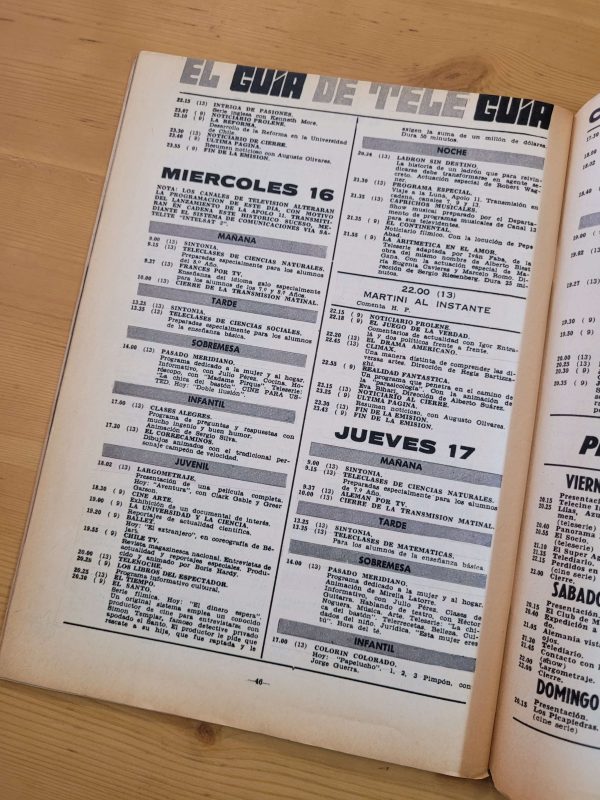 Pack TELEGUIA años 60s (x5)