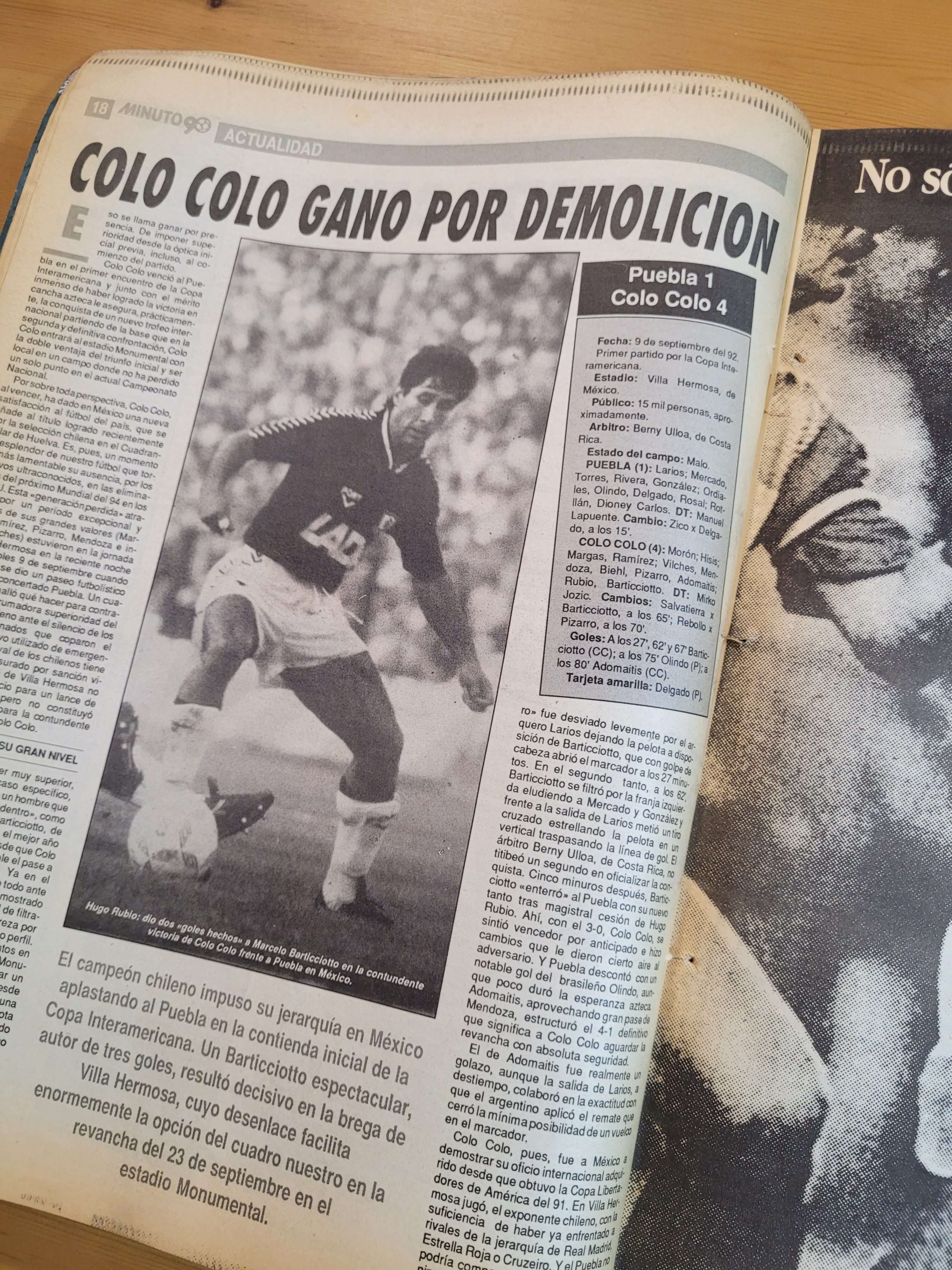 Pack MINUTO 90 -Colo Colo 1992- n°2 (x4) - Imagen 11