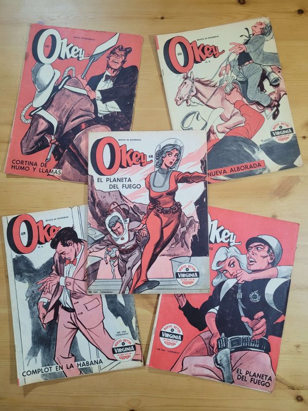 Pack OKEY años 60s n°2 (x5)