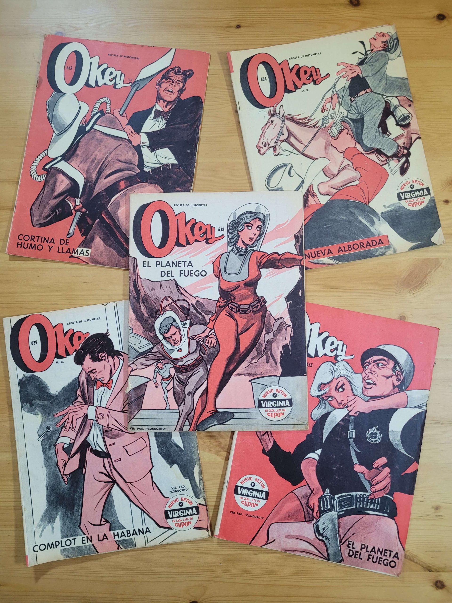 Pack OKEY años 60s n°2 (x5)
