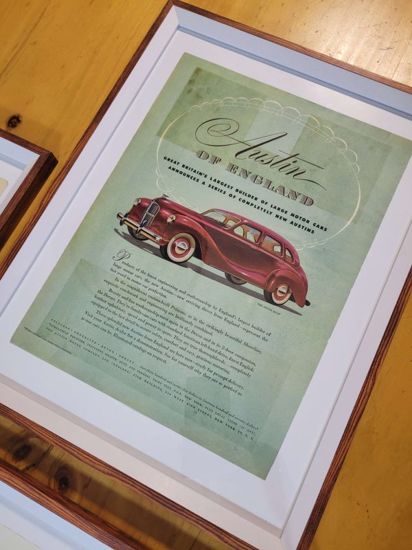 Pack cuadros PUBLICIDAD AUTOS CLÁSICOS (años 40s)
