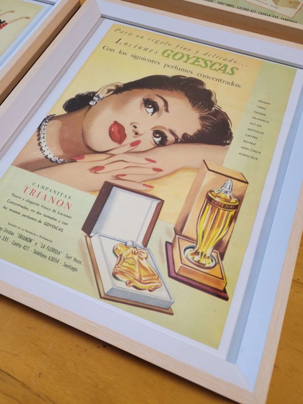 Pack cuadros PUBLICIDAD CHILENA FEMENINA (años 40s)